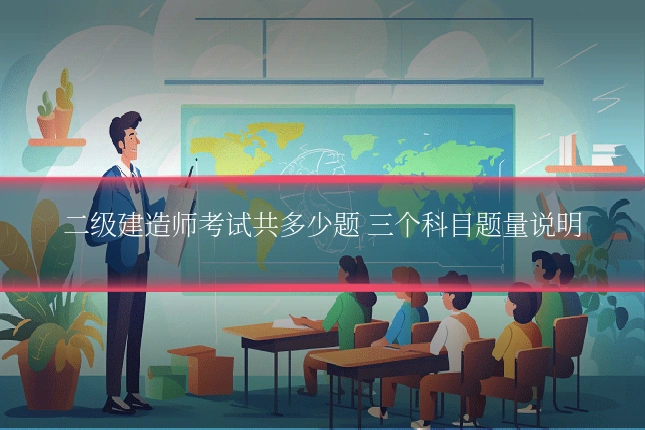 二级建造师考试共多少题 三个科目题量说明