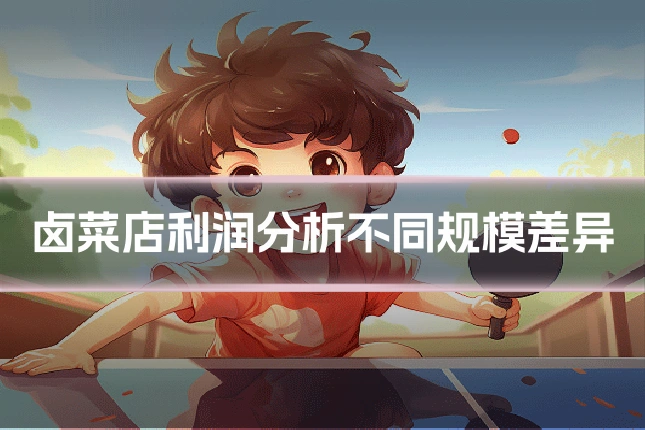 卤菜店利润分析不同规模差异