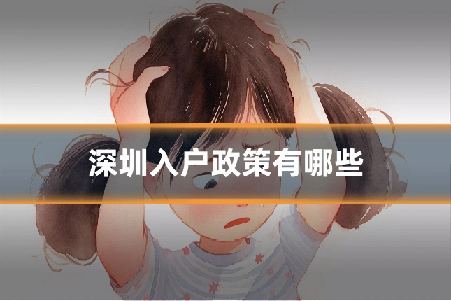 深圳入户政策有哪些