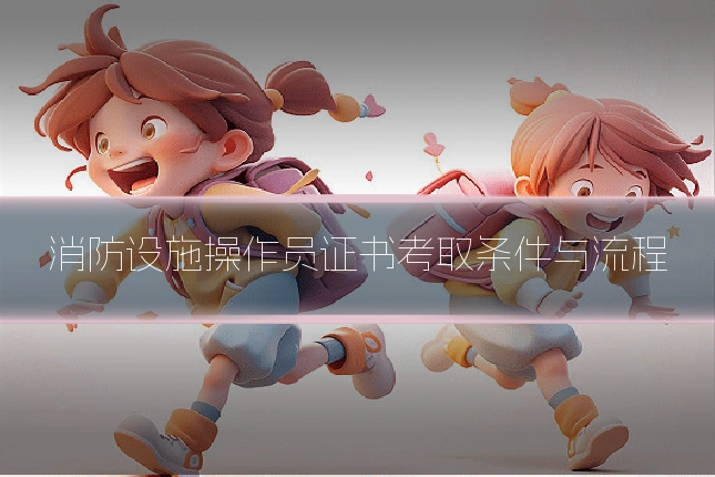 消防设施操作员证书考取条件与流程