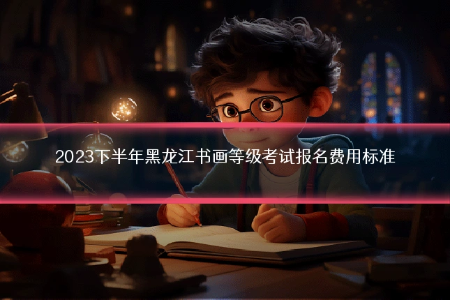 2023下半年黑龙江书画等级考试报名费用标准