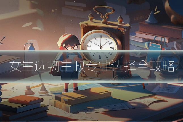 女生选物生政专业选择全攻略