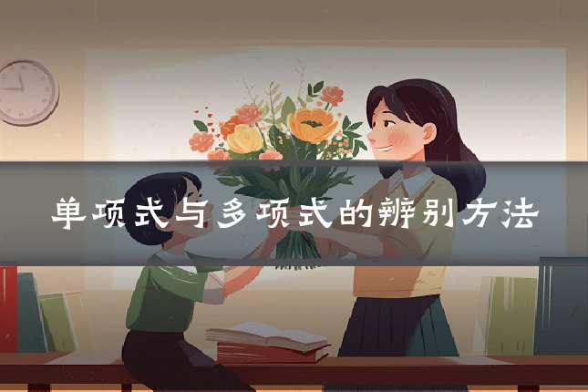 单项式与多项式的辨别方法