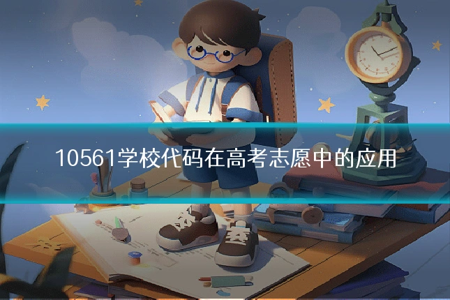 10561学校代码在高考志愿中的应用