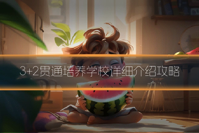 3+2贯通培养学校详细介绍攻略