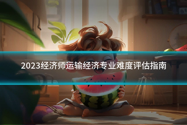 2023经济师运输经济专业难度评估指南