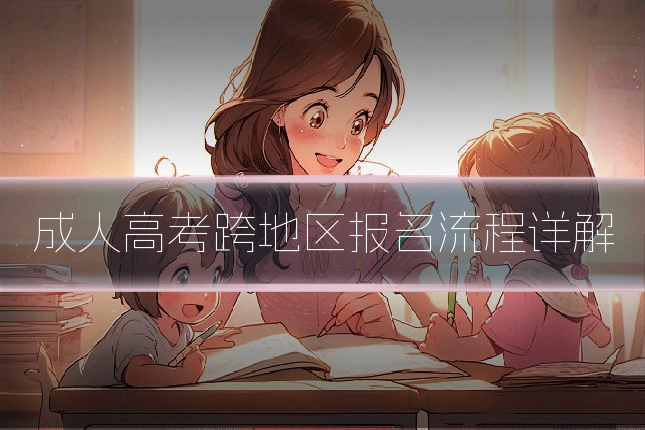 成人高考跨地区报名流程详解