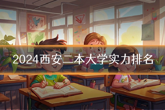 2024西安二本大学实力排名