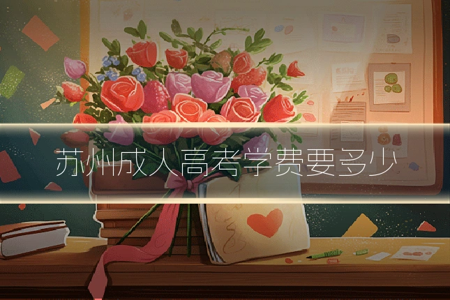 苏州成人高考学费要多少
