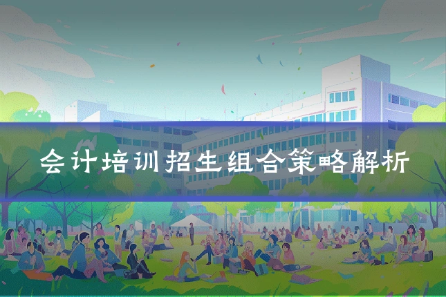 会计培训招生组合策略解析