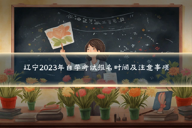 辽宁2023年自学考试报名时间及注意事项
