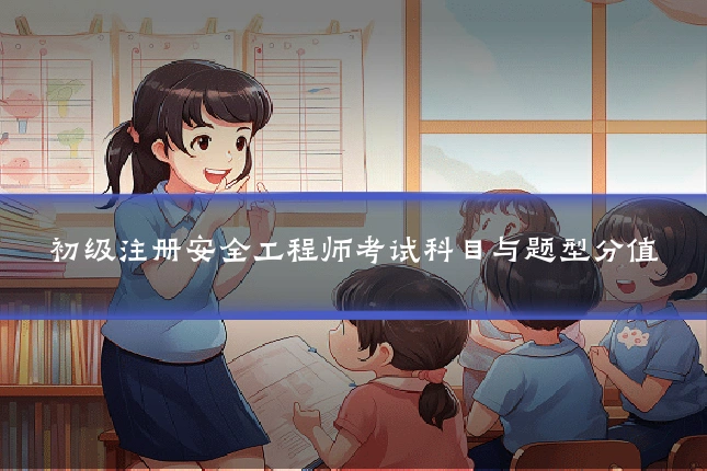 初级注册安全工程师考试科目与题型分值