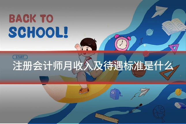 注册会计师月收入及待遇标准是什么