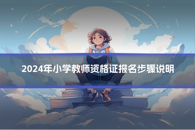 2024年小学教师资格证报名步骤说明