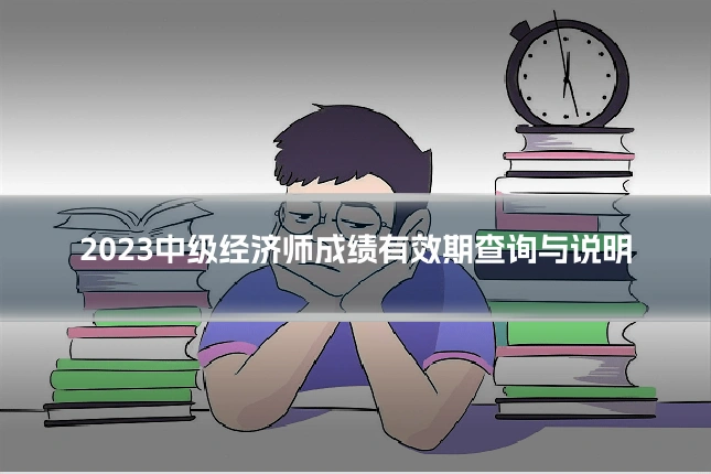 2023中级经济师成绩有效期查询与说明