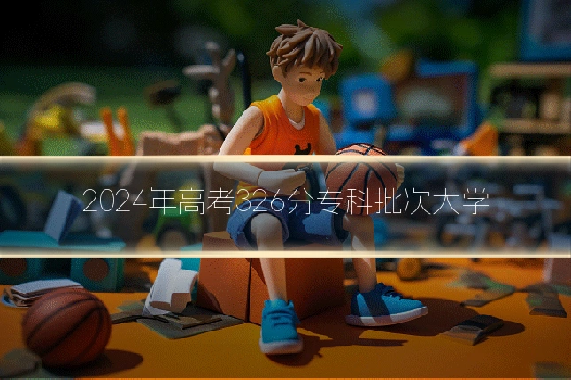 2024年高考326分专科批次大学