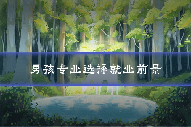 男孩专业选择就业前景