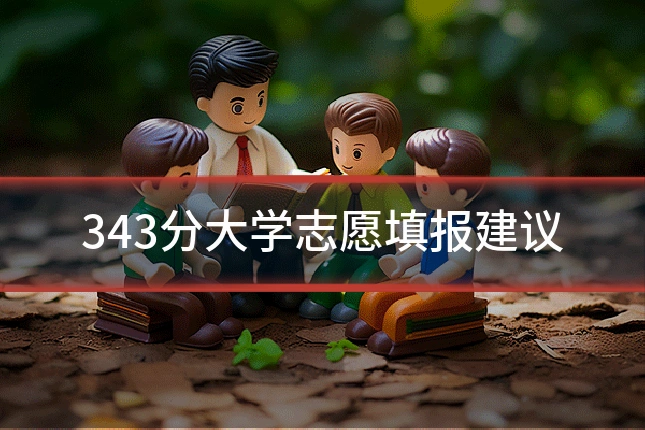 343分大学志愿填报建议