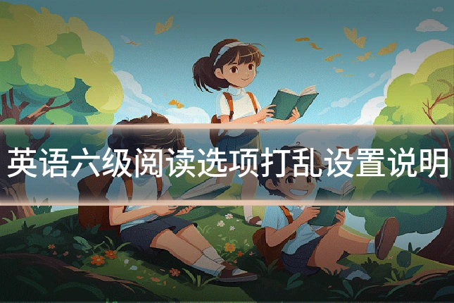 英语六级阅读选项打乱设置说明