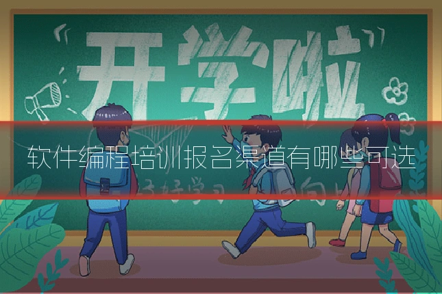 软件编程培训报名渠道有哪些可选