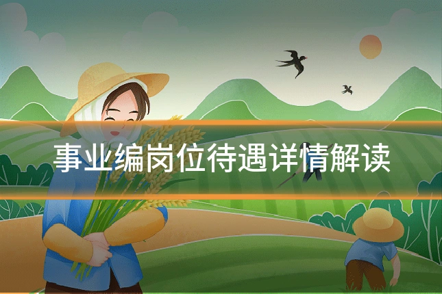 事业编岗位待遇详情解读