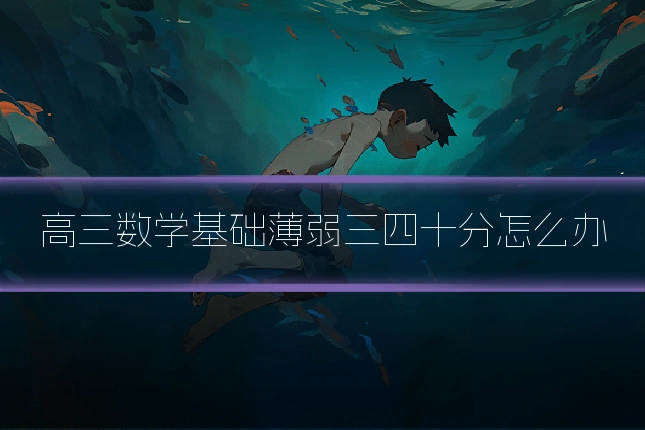 高三数学基础薄弱三四十分怎么办