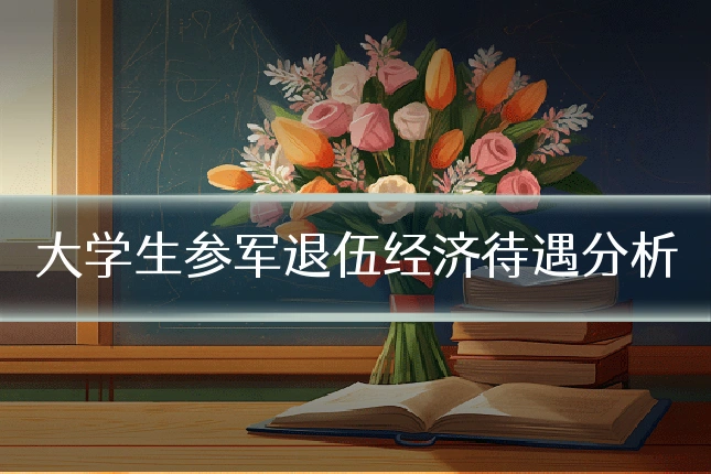 大学生参军退伍经济待遇分析