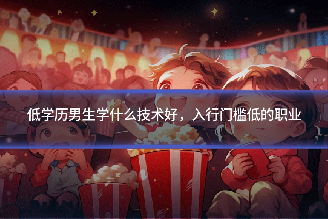 低学历男生学什么技术好,入行门槛低的职业