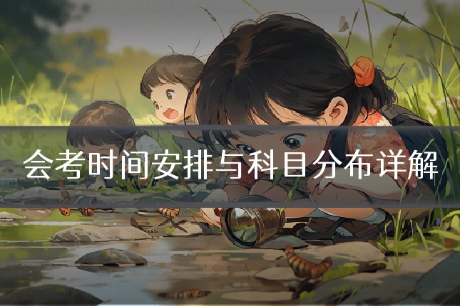 会考时间安排与科目分布详解