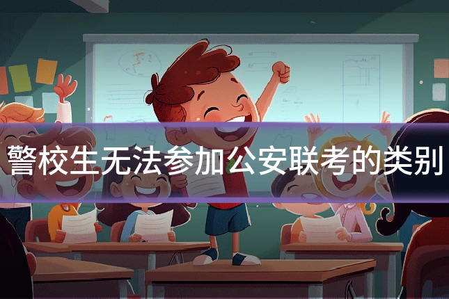警校生无法参加公安联考的类别