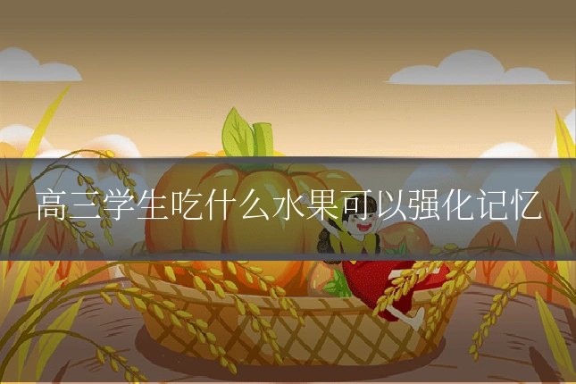 高三学生吃什么水果可以强化记忆