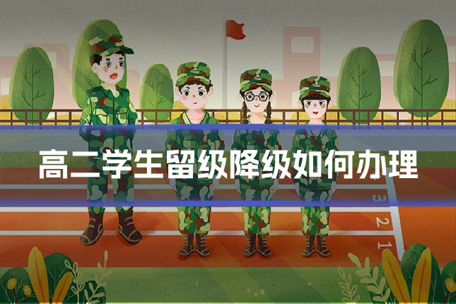 高二学生留级降级如何办理