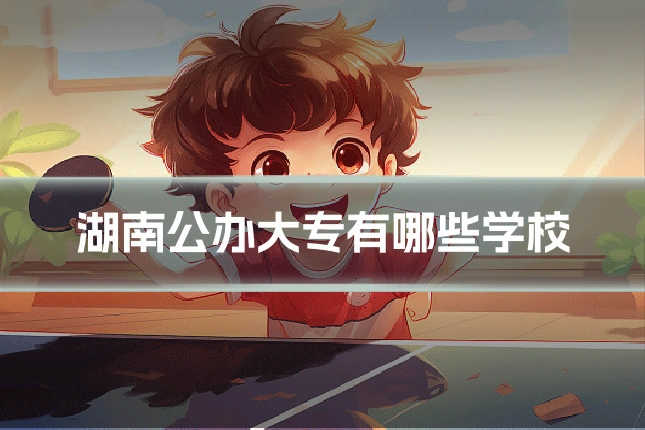 湖南公办大专有哪些学校