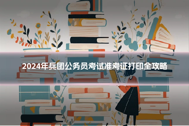 2024年兵团公务员考试准考证打印全攻略