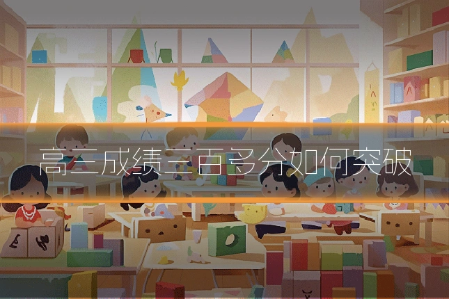 高三成绩三百多分如何突破