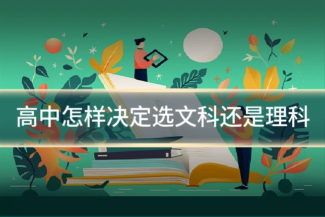 高中怎样决定选文科还是理科