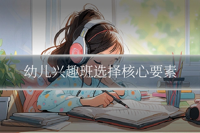 幼儿兴趣班选择核心要素