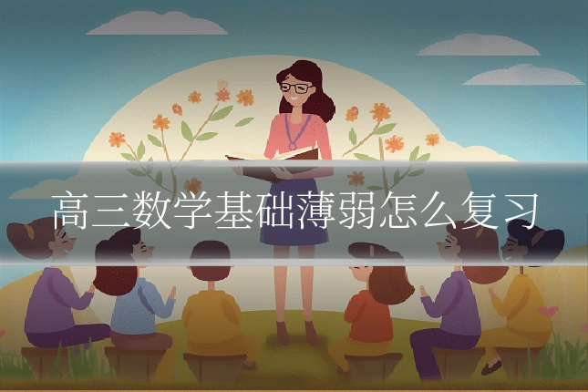 高三数学基础薄弱怎么复习