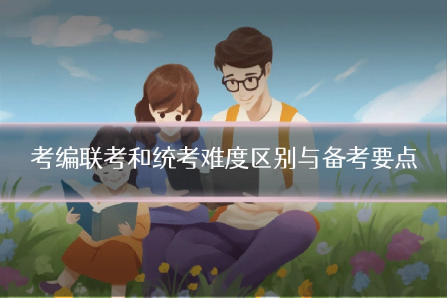 考编联考和统考难度区别与备考要点