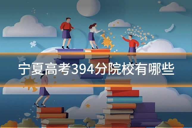 宁夏高考394分院校有哪些