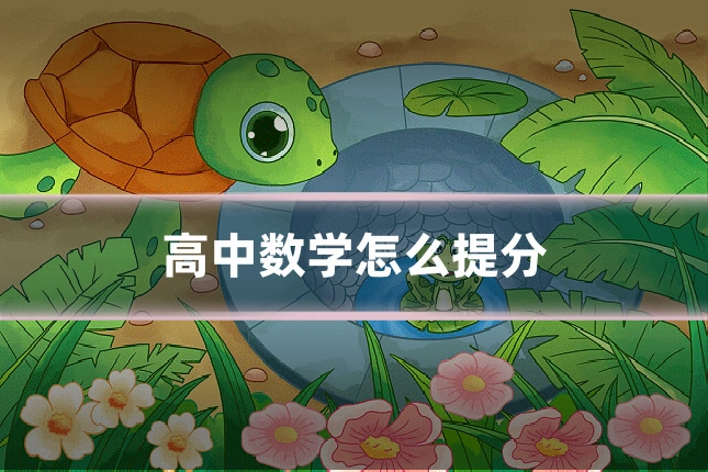 高中数学怎么提分