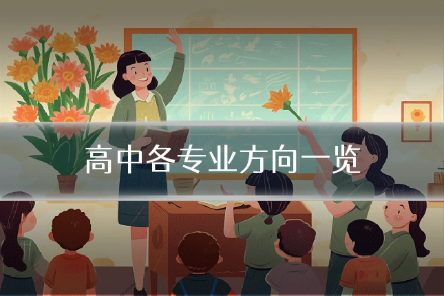 高中各专业方向一览