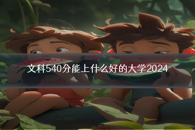 文科540分能上什么好的大学2024