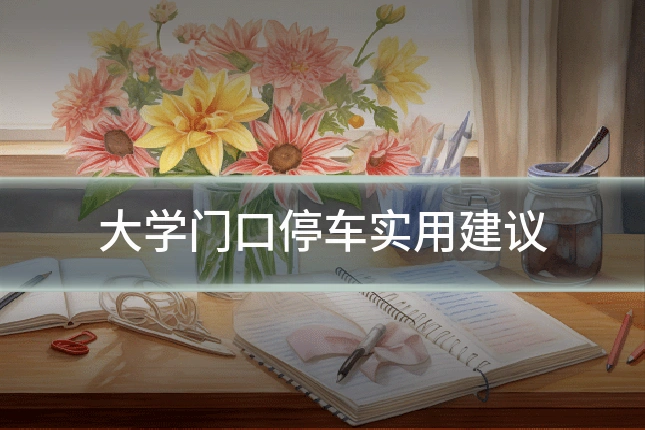 大学门口停车实用建议
