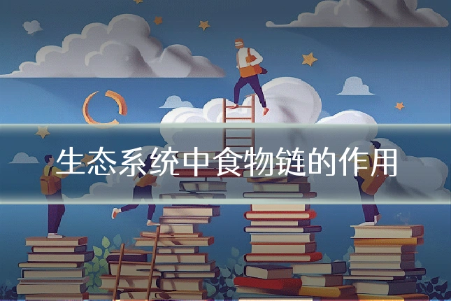 生态系统中食物链的作用