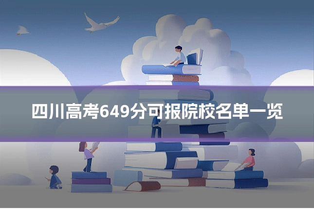 四川高考649分可报院校名单一览