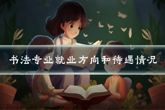 书法专业就业方向和待遇情况