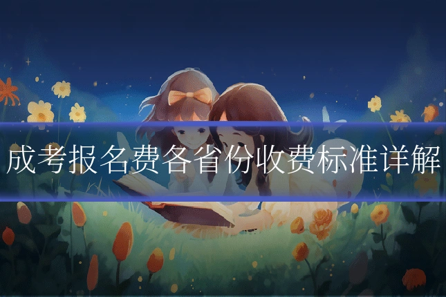 成考报名费各省份收费标准详解