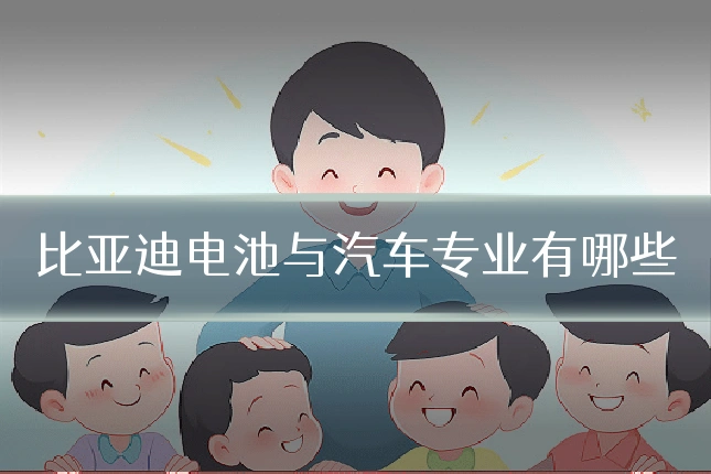 比亚迪电池与汽车专业有哪些