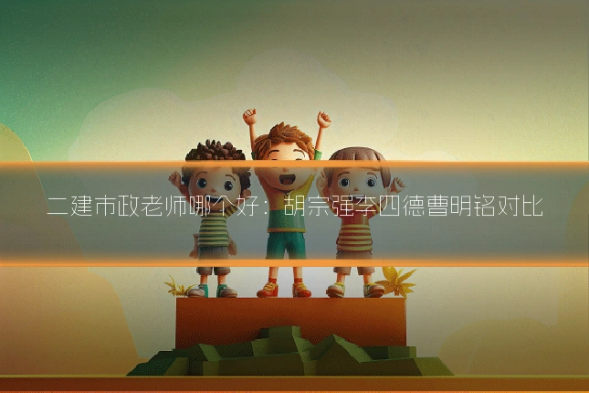 二建市政老师哪个好:胡宗强李四德曹明铭对比